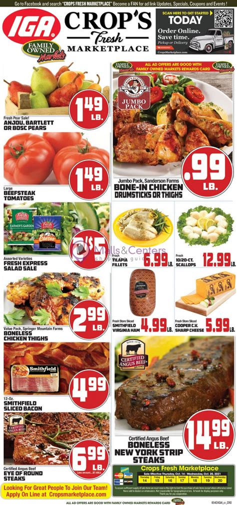 Crops Fresh Marketplace Weekly Ad Valid From 10142021 To 10202021