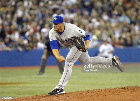 Jason Standridge Of The Toronto Blue Jays Delivers The Pitch Against