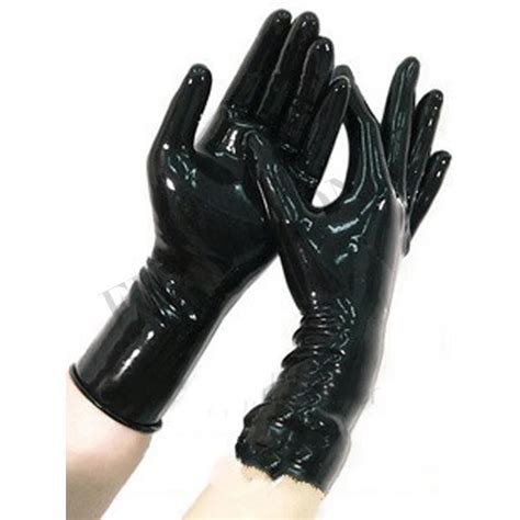 free shipping ~ slim latex black fetish gloves gloves and handwear aliexpress