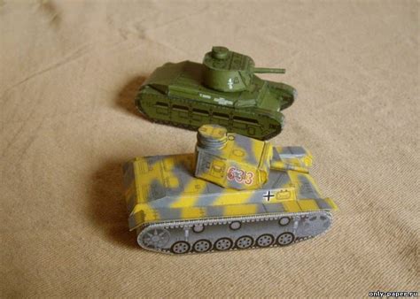 Matilda Mkii и Panzer Pziii Ausfj Bestpapermodels из бумаги