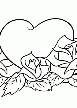 20 floral heart coloring pages. Rose coloring pages - coloring pages of rose flowers ...