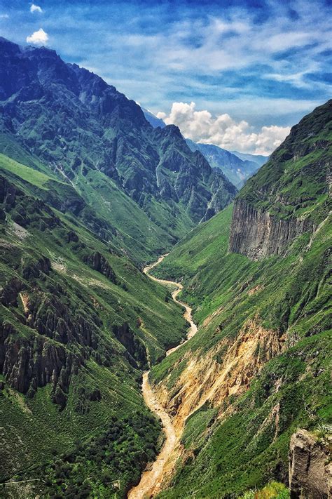 Colca Canyon In Peru Second Deepest Canyon In The World Oc