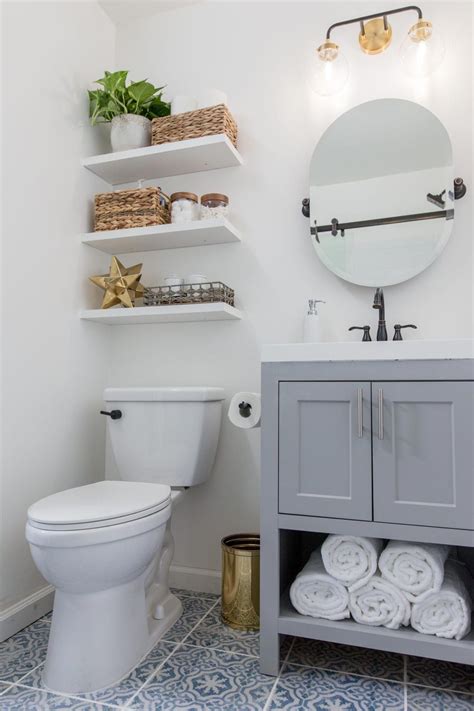 Most Bathrooms Are Short On Storage So Installing Floating Shelves Above The Toilet Gives So