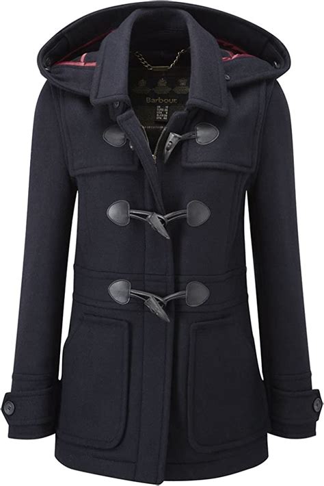 Barbour Ladies Wool Buttermere Duffle Coat Navy Lwo0115ny71 18