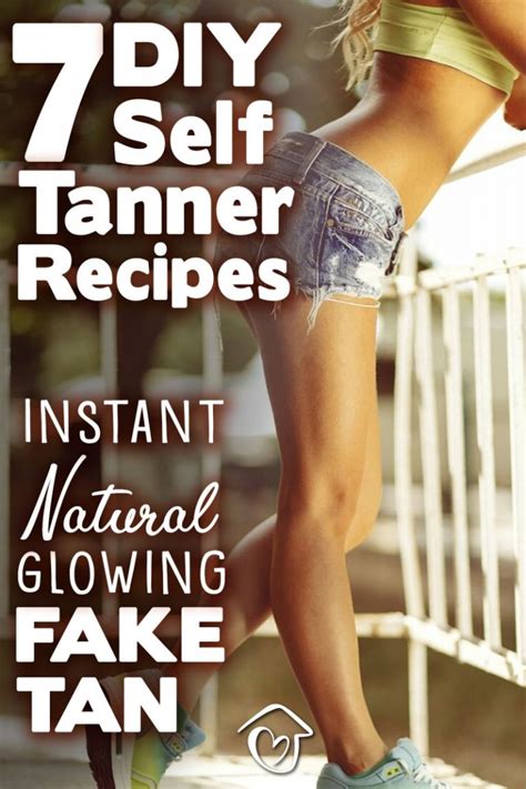 7 DIY Self Tanner Recipes Instant Natural Glowing Fake Tan