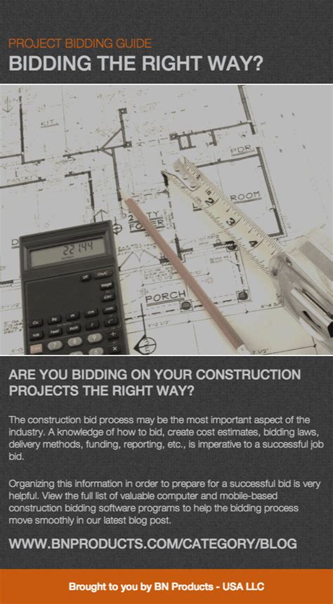Project Bidding Guide Are You Bidding On Your Construction Projects