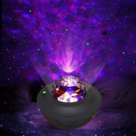 LED Galaxy Projector Light Starry Night Lamp Star Sky Night Light Voice