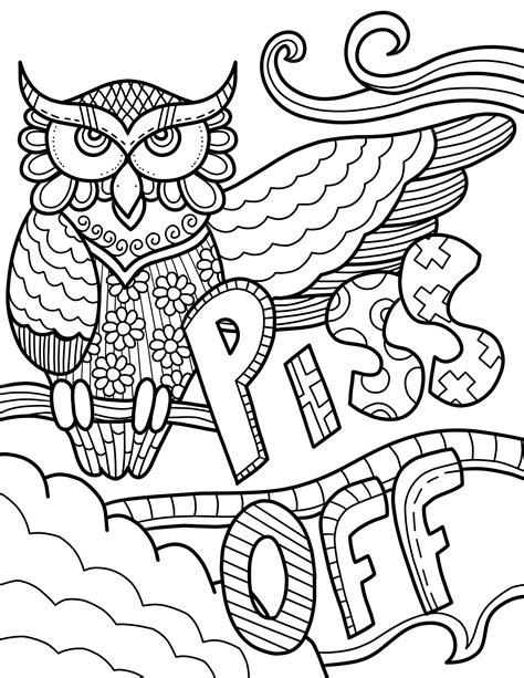 Adult cuss quote coloring pages. Adult Curse Word Coloring Coloring Pages