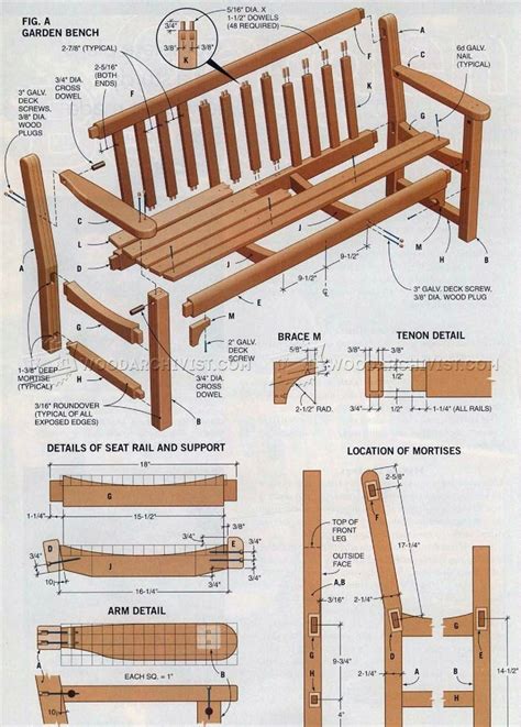 2037 Garden Bench Plans Outdoor Furniture Plans Garden Bench Plans