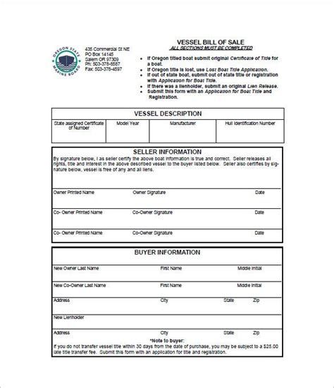 The boat bill of sale is designated for the transfer of ownership from one person or entity to another. Boat Bill of Sale - 10+ Free Word, Excel, PDF Format ...