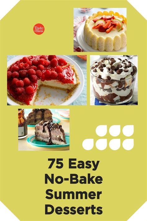 75 Easy No Bake Summer Desserts Summer Desserts No Bake Summer