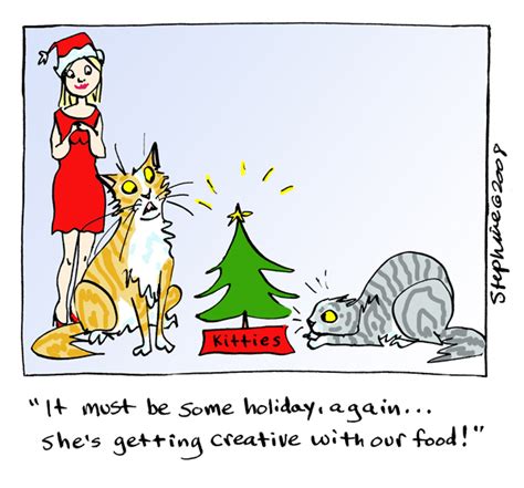 Cartoon set of christmas cats and dogs royalty free vector. Stephanie Piro's Cartoon Blog: December 2010