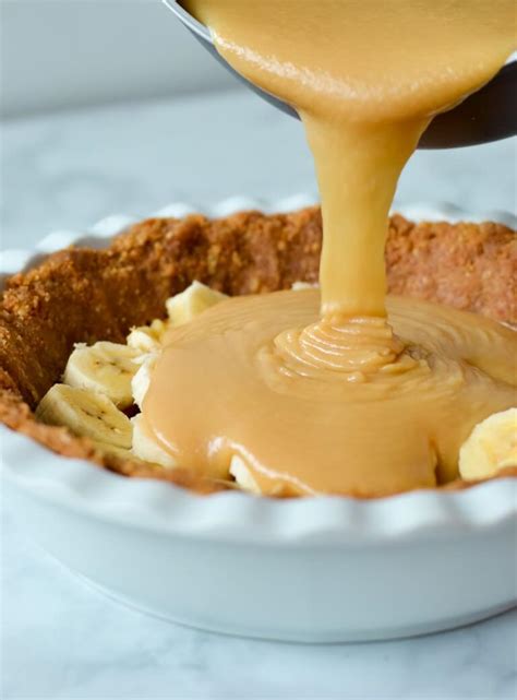 In a large mixing bowl, whip together condensed milk and cream cheese until fluffy. No Bake Simple Banoffee Pie | The Cooking Collective