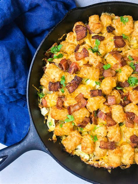 Each cauliflower tater tot only has 0.87 net grams of carbs, and you won't even be able to tell that it's top this casserole with lots of cheese and my homemade low carb tots, and bake it in the oven. The BEST Tater Tot Casserole Recipe| Life's Ambrosia
