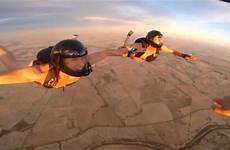 nude naked skydiving jump 100th