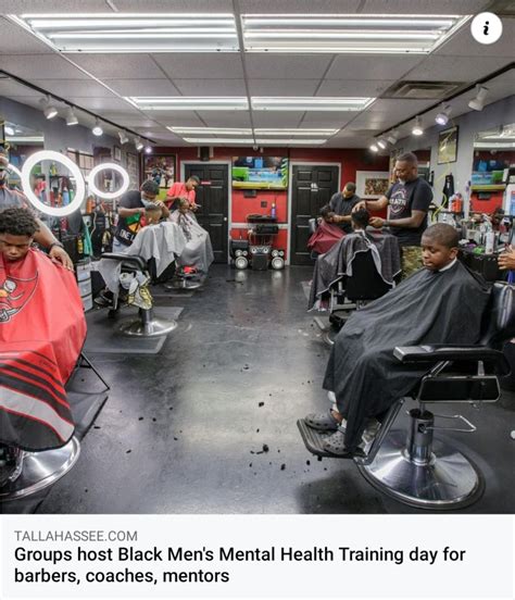 Groups Host Black Mens Mental Health Training Day For Barbers Coaches