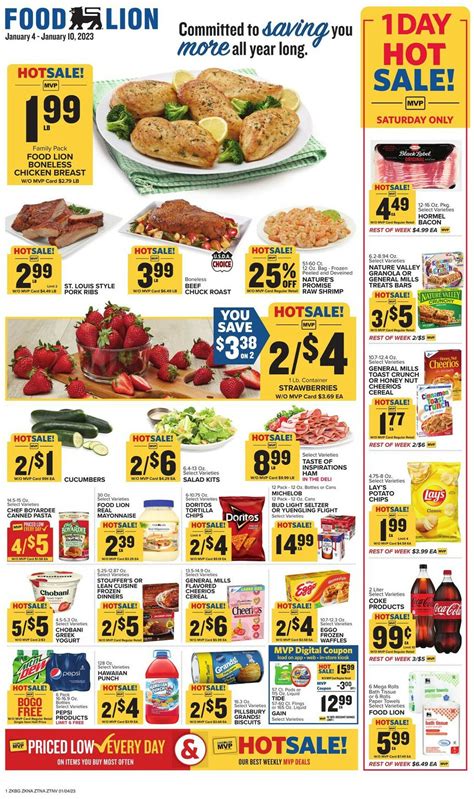 Food Lion Ad Circular 0104 01102023 Rabato