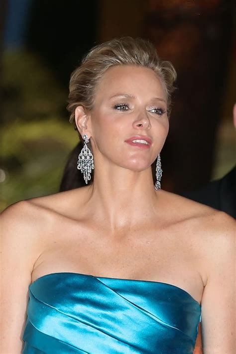 Princess Charlene Of Monaco Dazzling Before The 65th Ballroom Of The Red Cross At The Monte