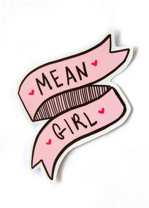 mean girl quote pink vinyl sticker girlquotes girl mean girls my xxx hot girl