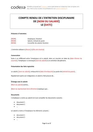 Pdf Exemple De Compte Rendu De Réunion Simple - Novo Exemplo