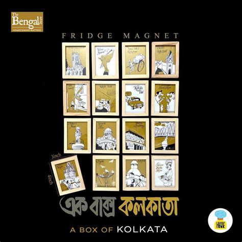 Buy Ek Baksho Kolkata A Box Of Kolkata Fridge Magnets