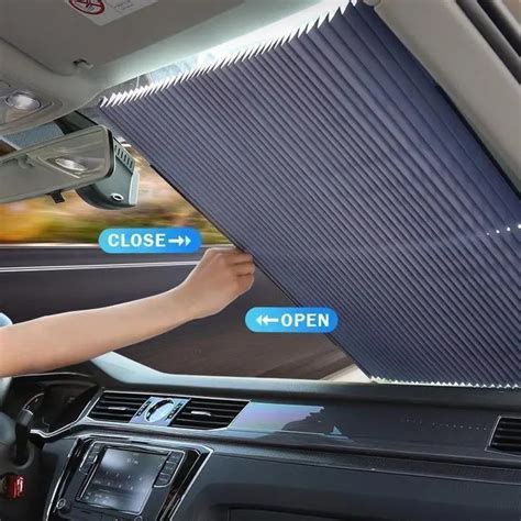 Car Sun Shade Windshield Cover Retractable Side Window Sun Blocker