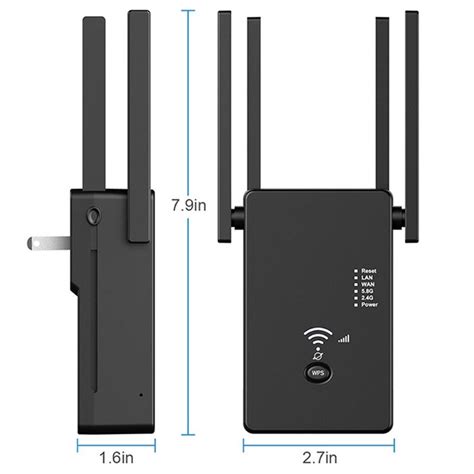 1200m Dual Band Wifi Extender Router Access Point