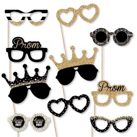 Prom Prom Night Party Glasses Photo Booth Prop Accessories Etsy
