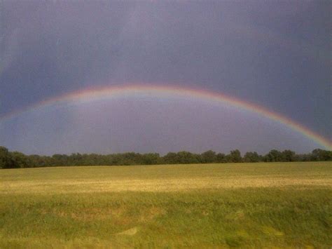 Rainbow Over Kansas After A Spring Storm May 22 2014 Near Chanute