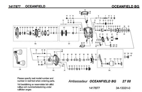 Abu Garcia Oceanfield Bg Schematics Most Complete Fishing Reels