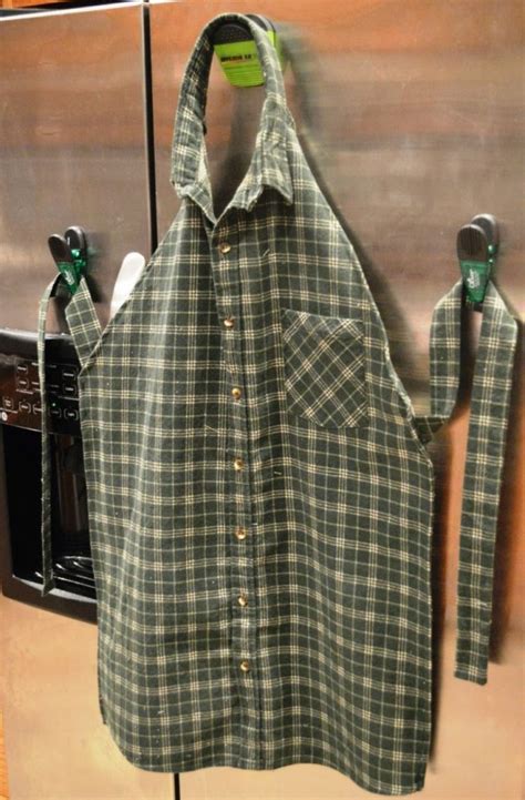 How do you sew an apron? How to Make A DIY Apron From Your Husband's Shirt - All ...