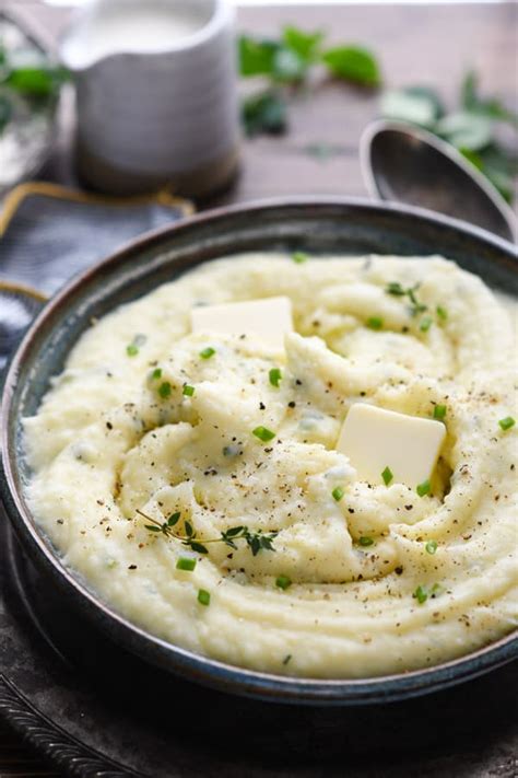Recipe Mashed Potatoes Sour Cream Chives Cheese Sauce