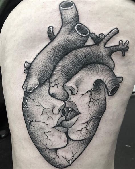 120 Realistic Anatomical Heart Tattoo Designs For Men 2023 With Meanings Anatomical Heart