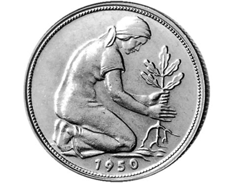 Der krügerrand gilt als erste und weltweit erfolgreichste anlagemünze. 50 Pfennig 1950 | MDM Deutsche Münze
