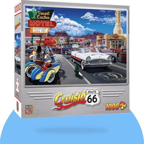 1000 Piece Jigsaw Puzzle Cruisin Route 66 Snackmagic Build Your