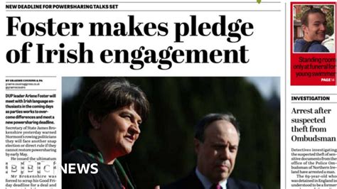 Ni Newspaper Review Watch Your Language Bbc News
