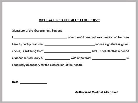 Medical Certificate Template 20 Free Word Pdf Documents Download