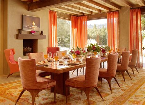 Dining Room Decorating Ideas Gorgeous Orange In The Dining Room