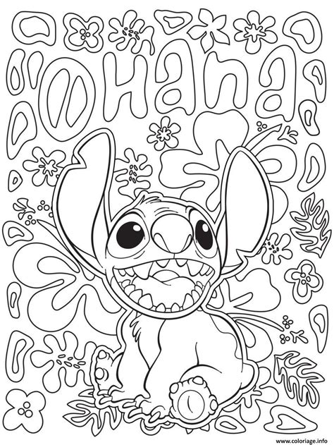 Coloriage Stitch Disney Adulte Dessin Disney Adulte à Imprimer