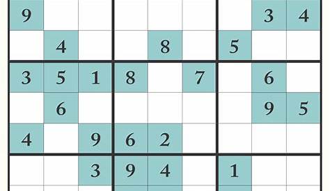 sudoku puzzles easy printable