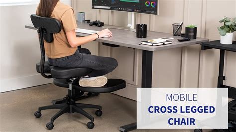 Chair Cl01b Cross Legged Chair With Wheels By Vivo Youtube