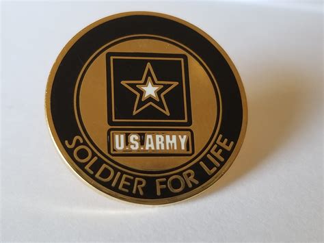 Us Army Soldier For Life Lapel Pin National Desert Storm Memorial