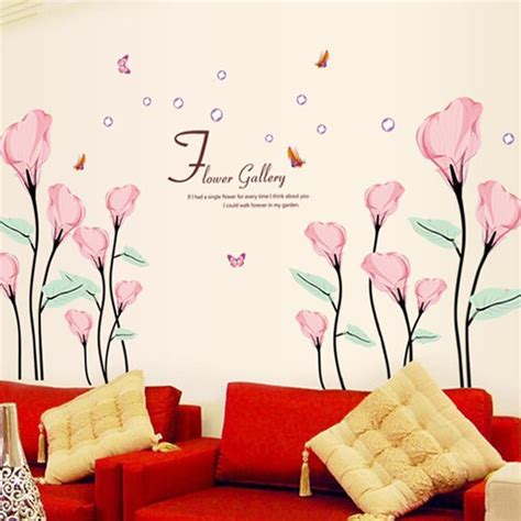 Flower Butterfly Wall Stickers Home Decor 9211 Diy