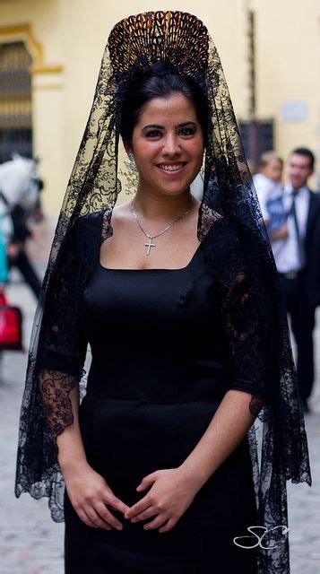 Woman With Traditional Mantilla Of Holy Thursday 3 Flickr Photo