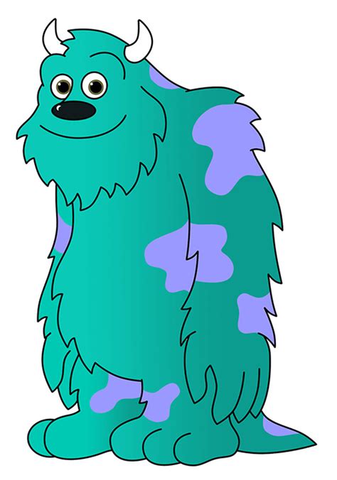 How To Draw Sulley Monsters Inc