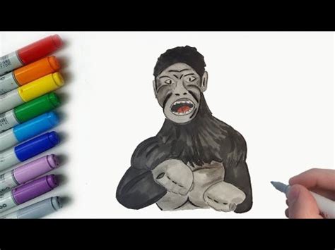 How To Draw KING KONG YouTube