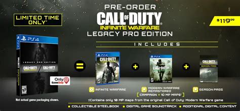 Are The Call Of Duty Infinite Warfare Digital Deluxe Legacy And Pro