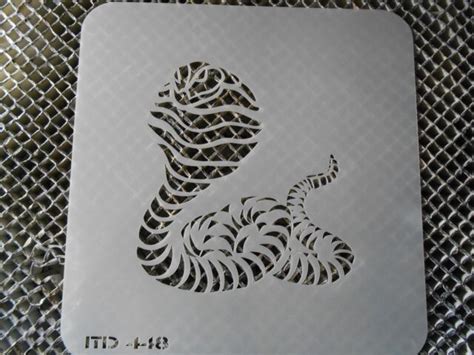 Airbrush Temporary Tattoos Stencil Set 94 Snakes Cobra New Island