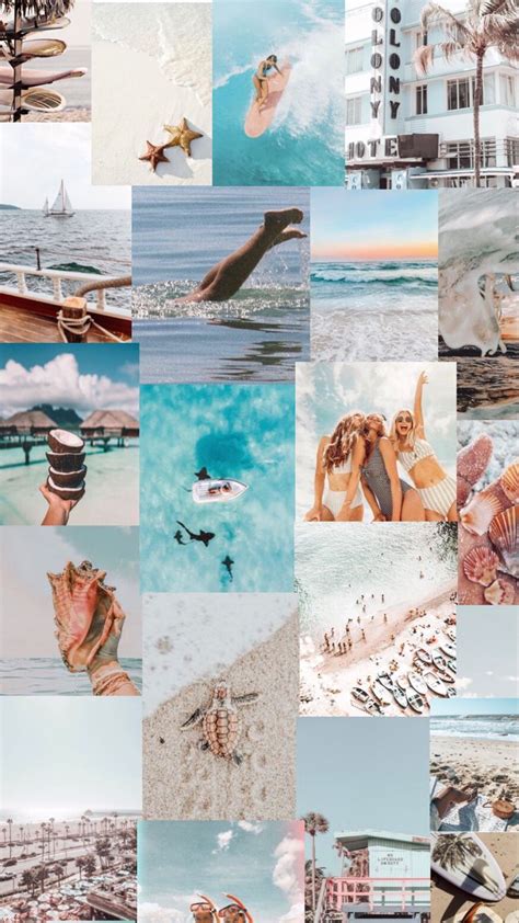 beach collage wallpapers