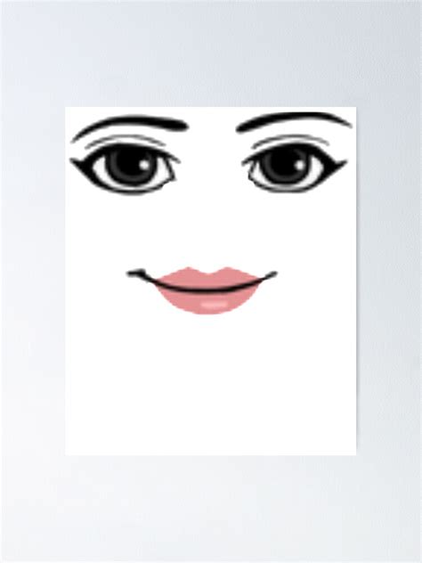 Roblox Woman Face Classic Poster For Sale By Galkalehman7 Redbubble